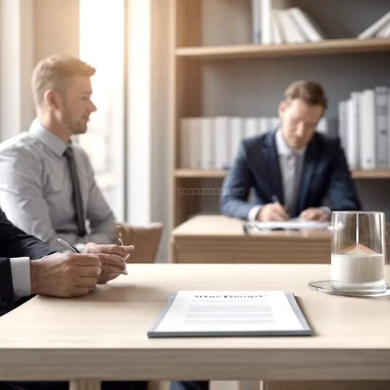 Entrepreneur meeting with legal advisor